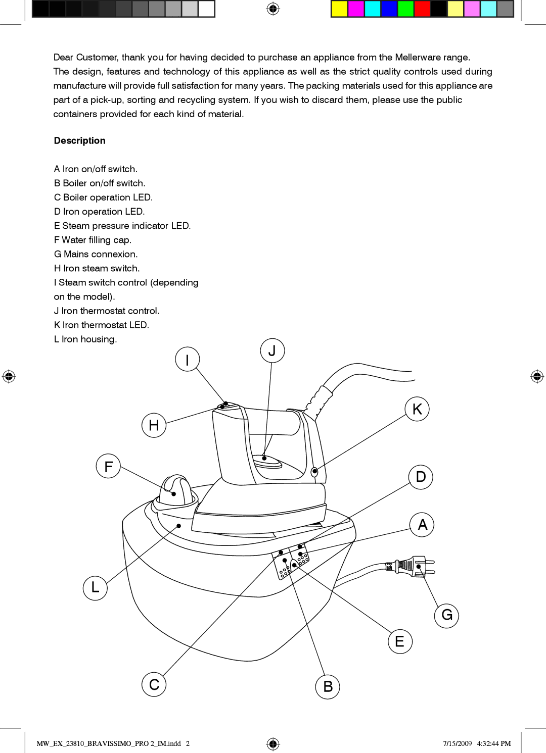 Mellerware 23810 specifications Description 