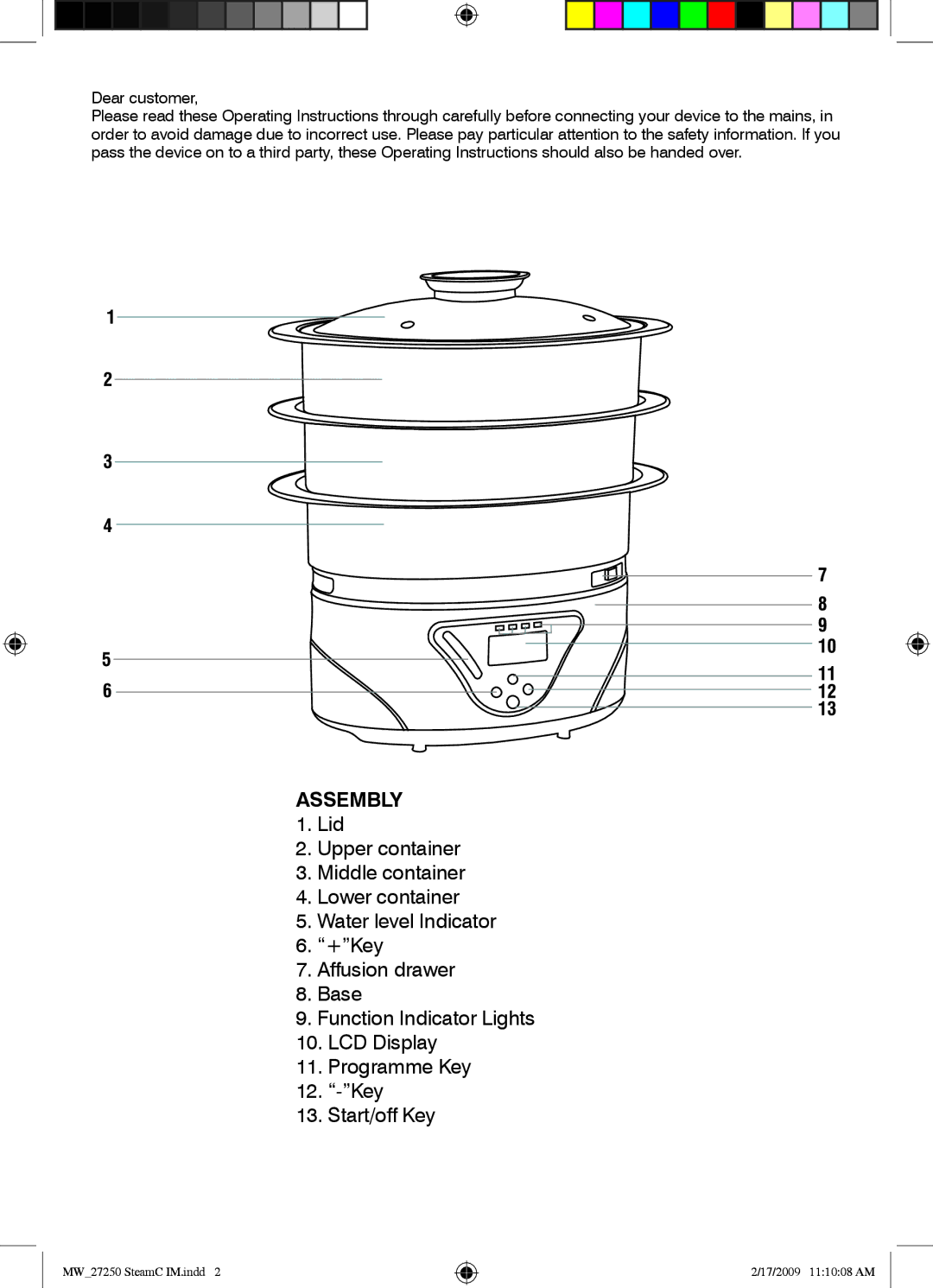 Mellerware 27250 specifications Assembly 