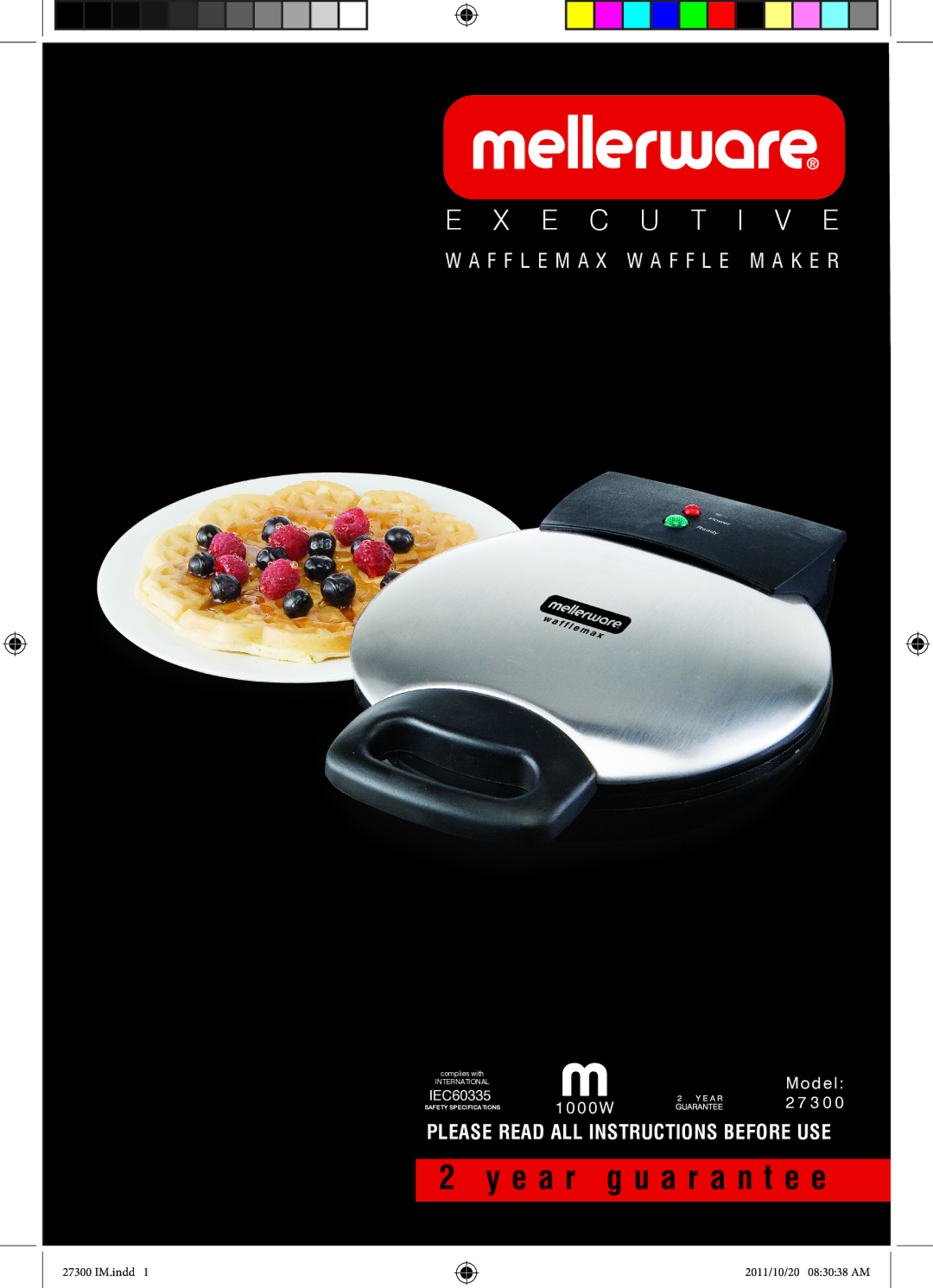 Mellerware 27300 specifications E a r g u a r a n t e e 