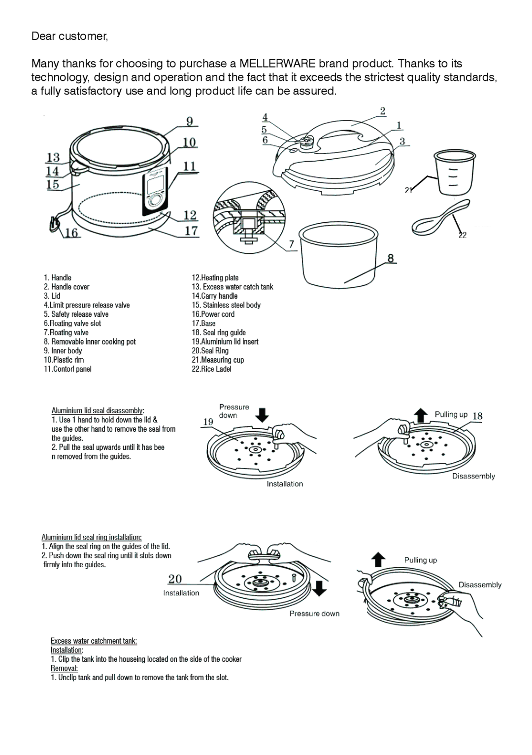 Mellerware 27400 specifications 