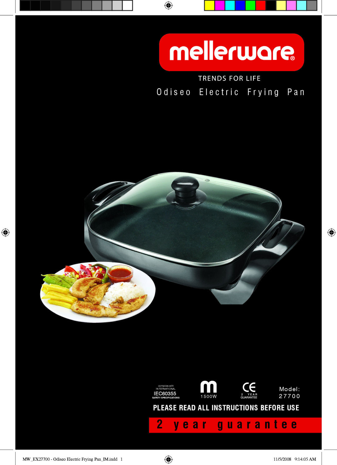 Mellerware 27700 specifications E a r g u a r a n t e e 