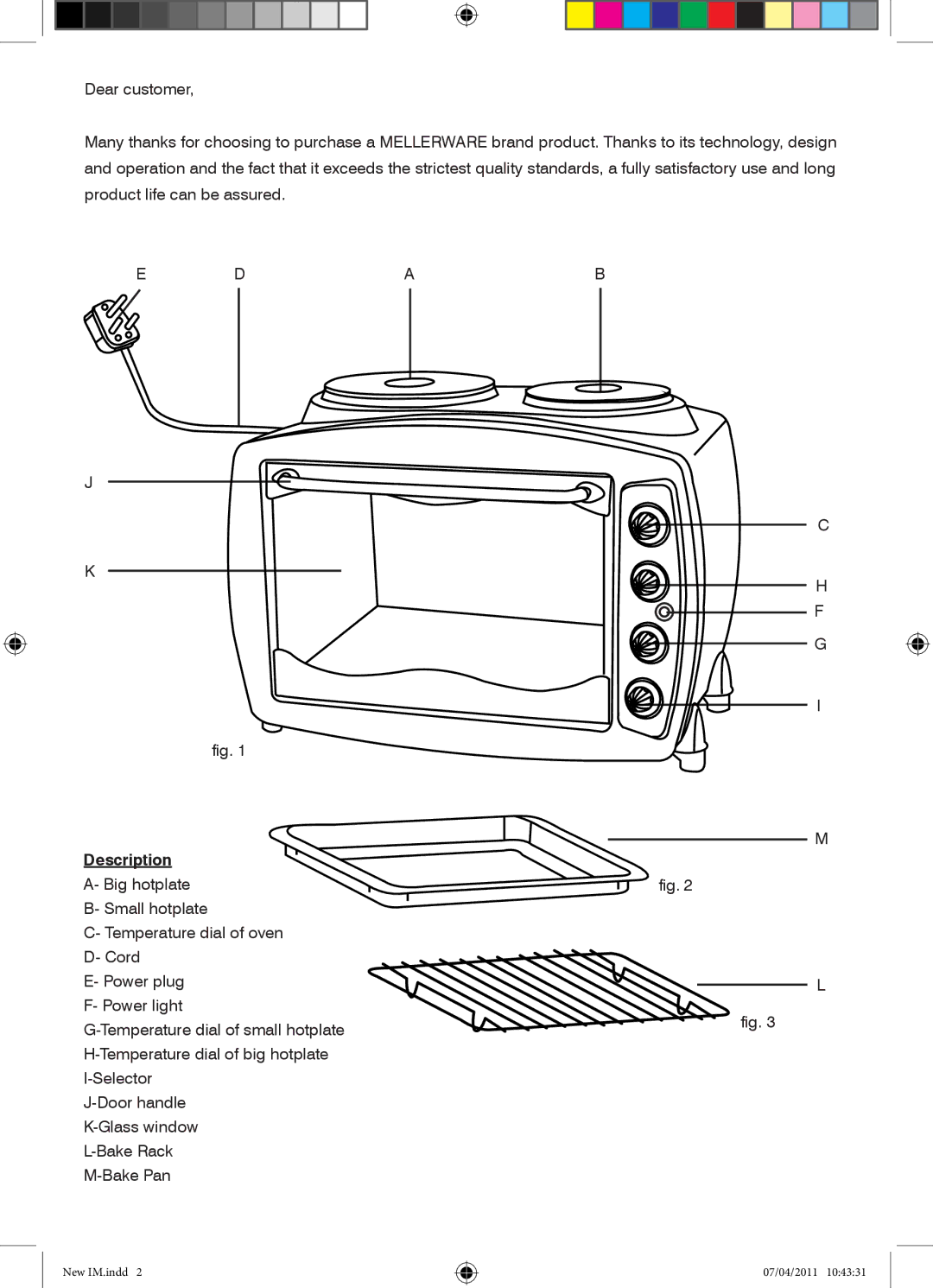 Mellerware 27800 specifications Description 