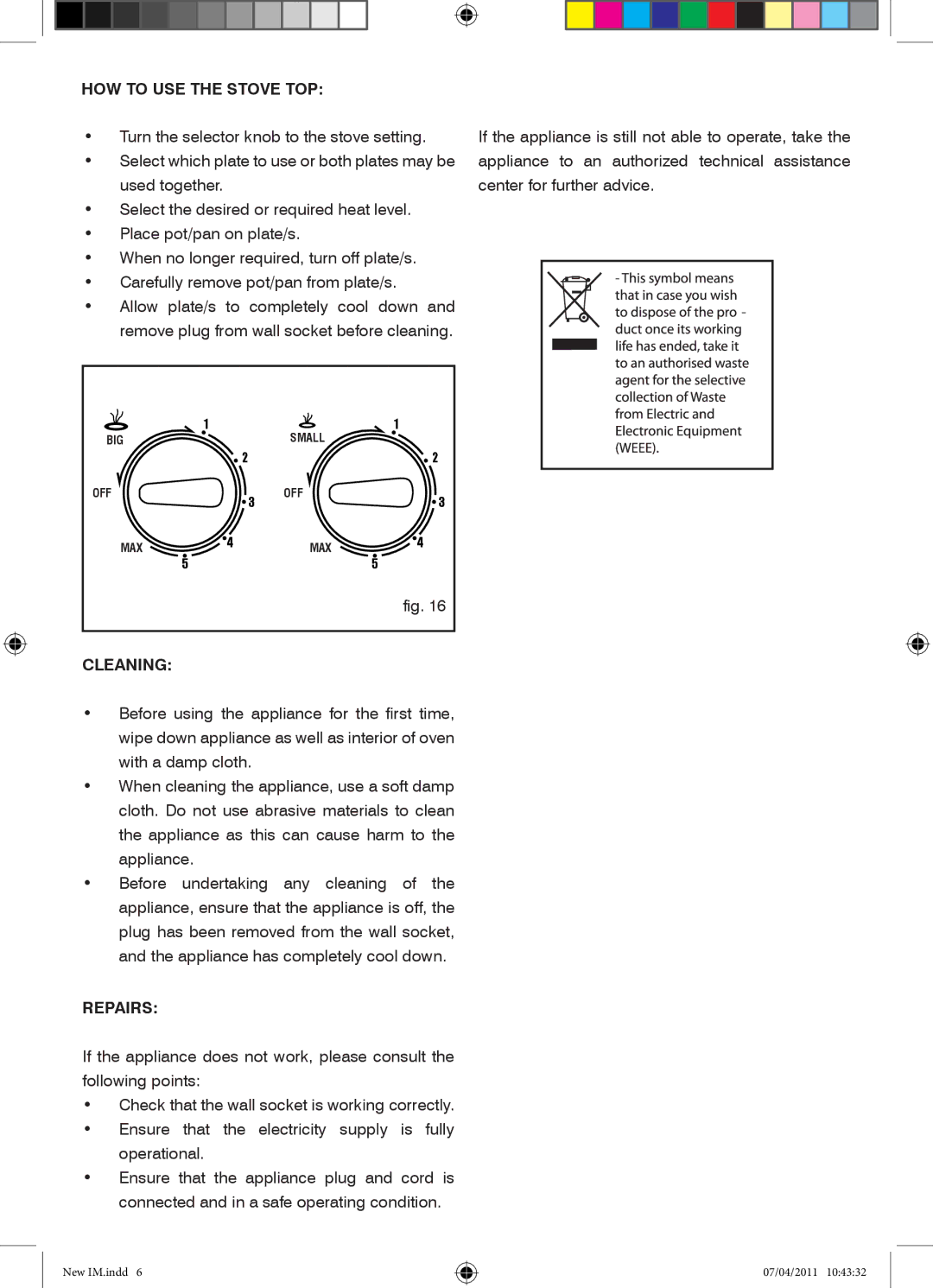 Mellerware 27800 specifications HOW to USE the Stove TOP, Cleaning, Repairs 