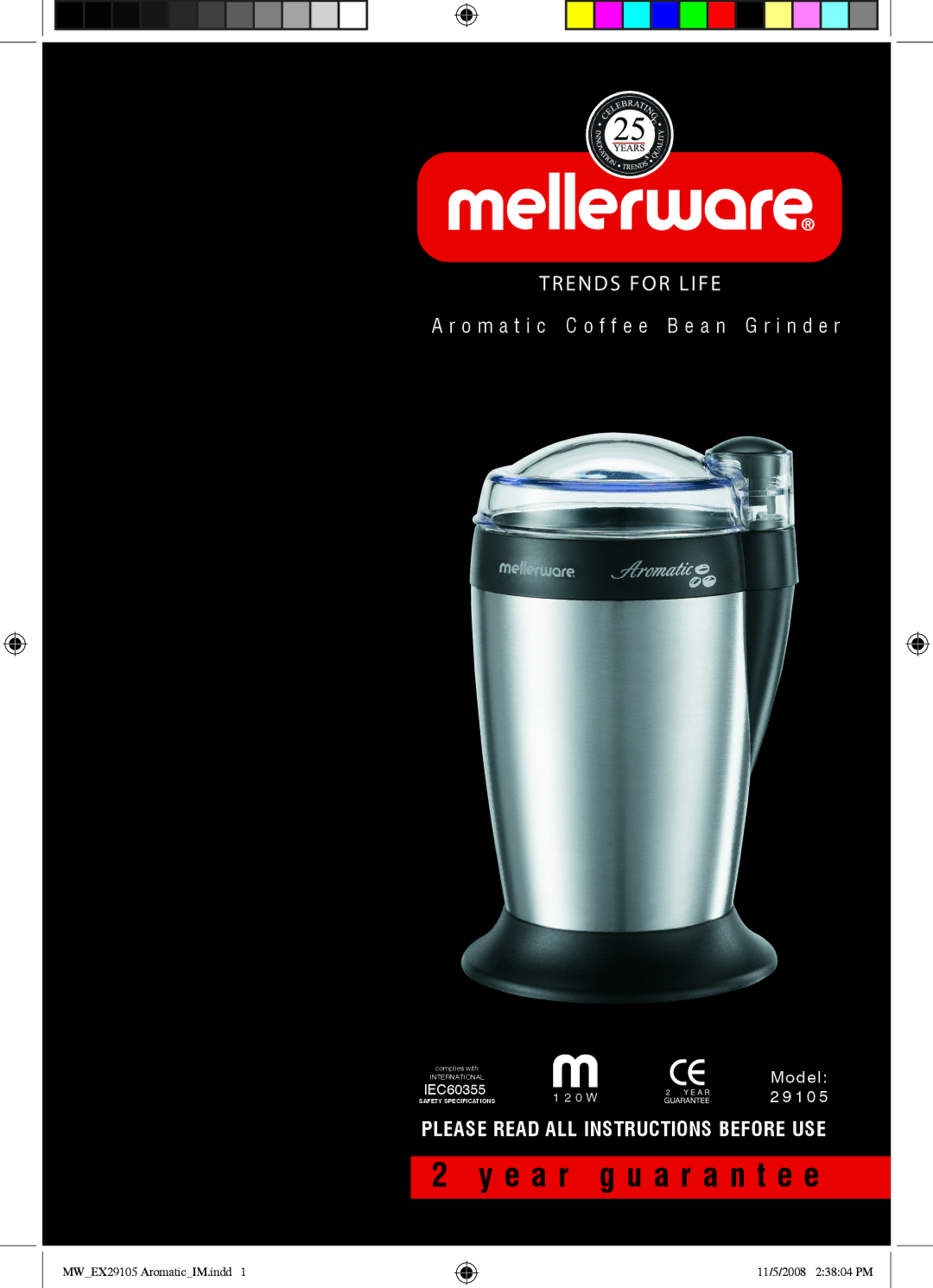 Mellerware 29105 specifications E a r g u a r a n t e e 