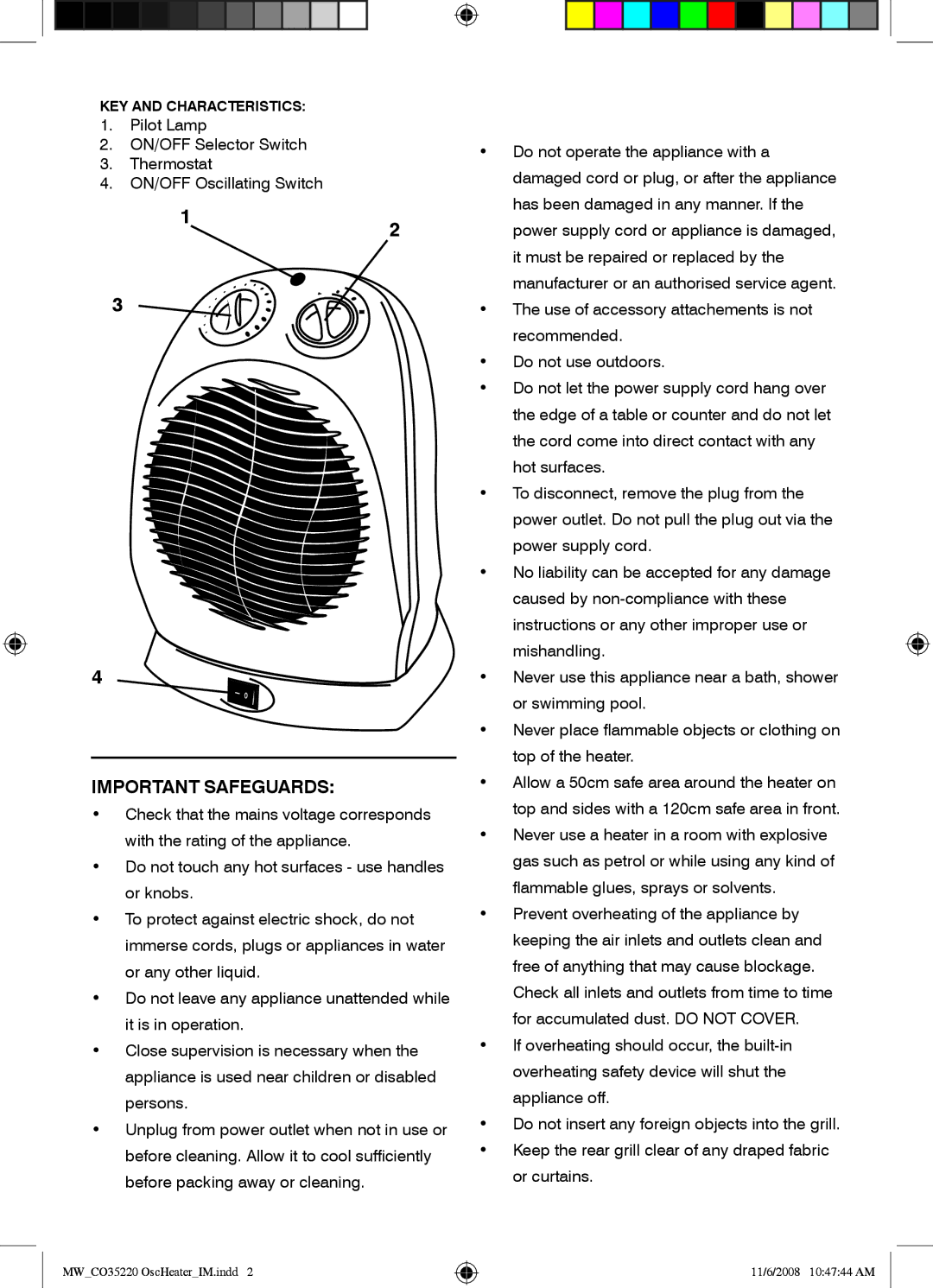 Mellerware 35220 manual Important Safeguards 