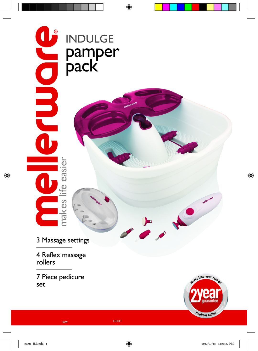 Mellerware Pamper Pack, 46001_IM manual Makes life easier 