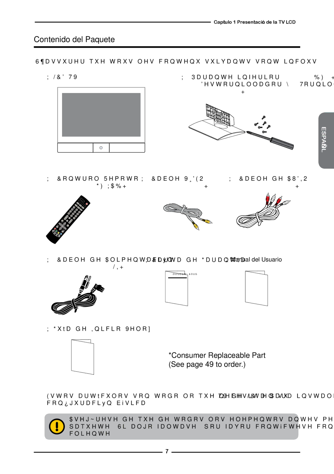 Memorex 1080p manual Contenido del Paquete 