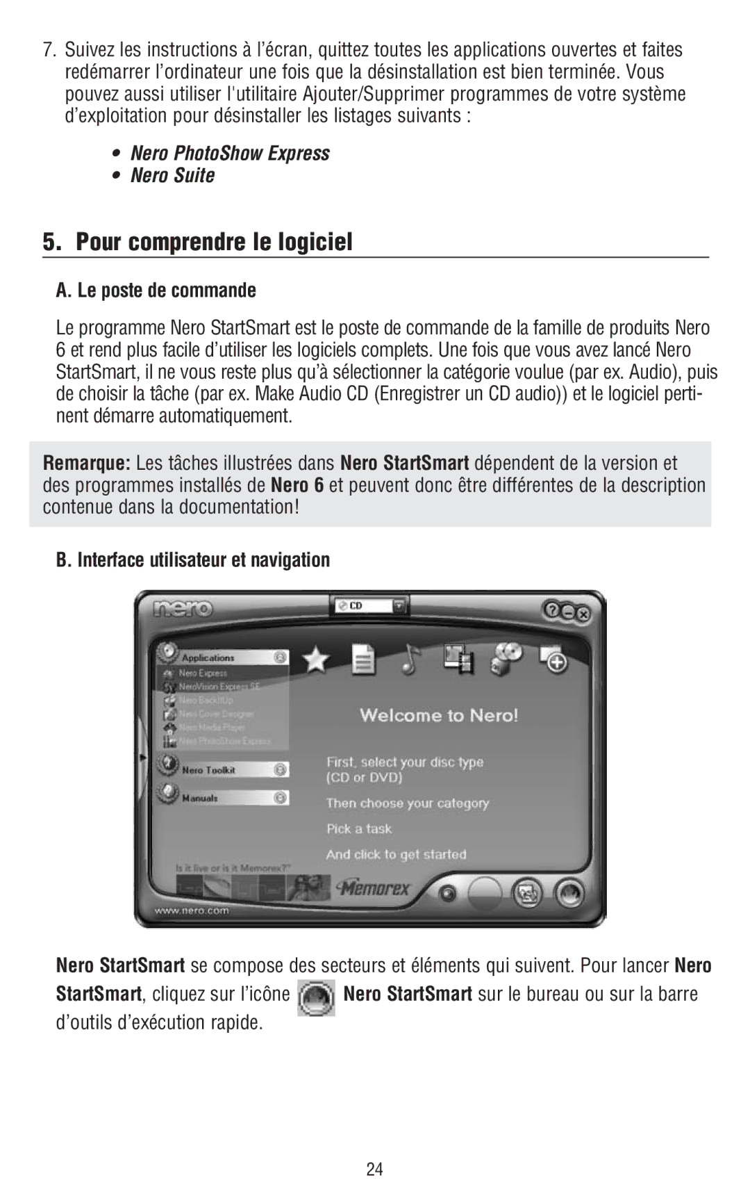 Memorex 6 manual Pour comprendre le logiciel, Le poste de commande, Interface utilisateur et navigation 