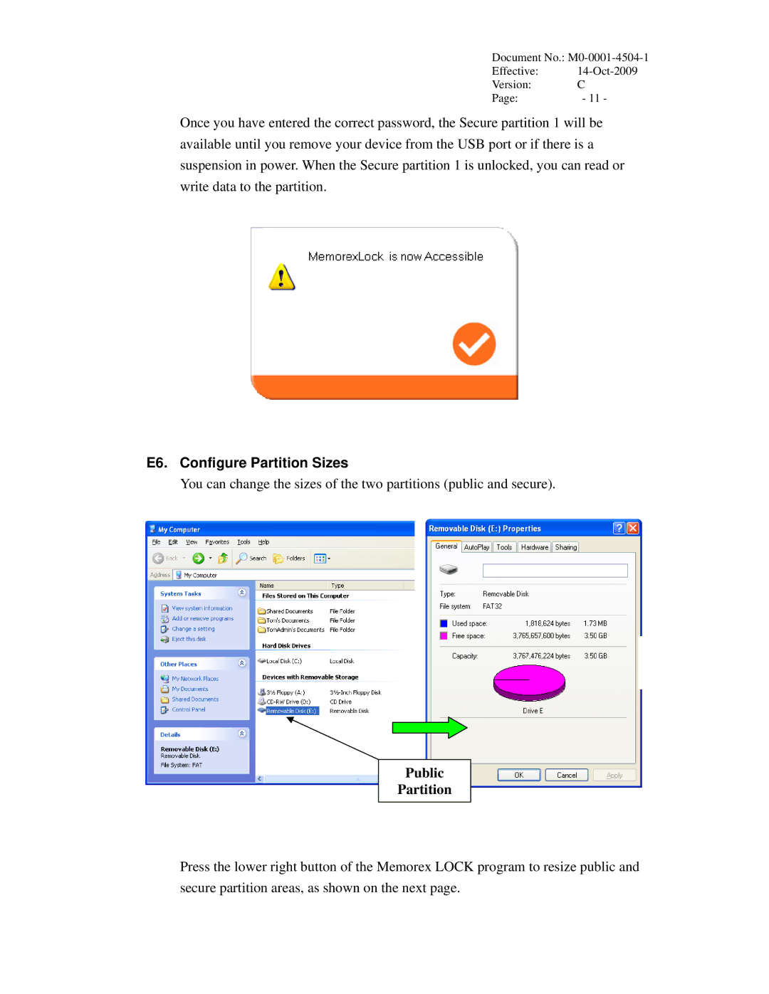 Memorex c user manual E6. Configure Partition Sizes 