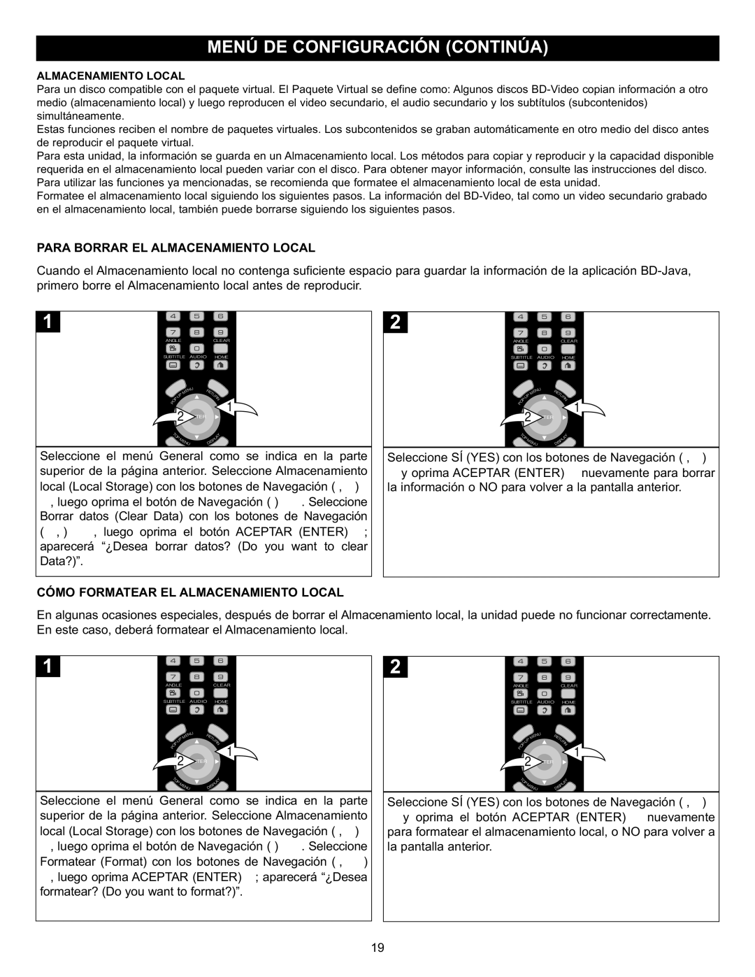 Memorex Digital Video Disc Player Para Borrar EL Almacenamiento Local, Cómo Formatear EL Almacenamiento Local 