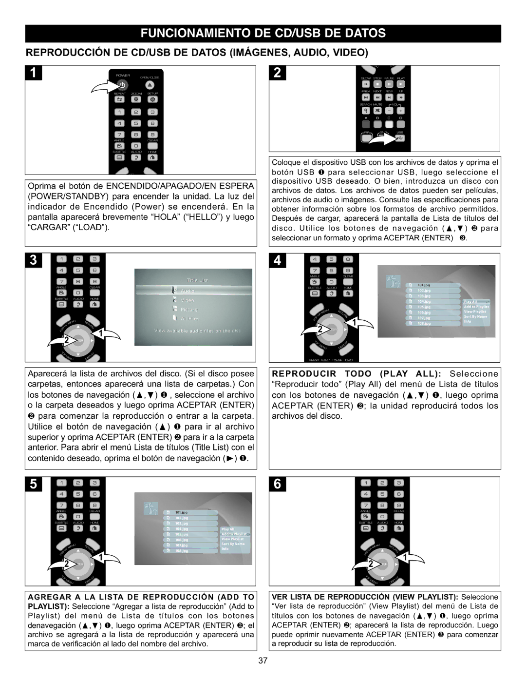 Memorex Digital Video Disc Player important safety instructions Reproducción DE CD/USB DE Datos IMÁGENES, AUDIO, Video 