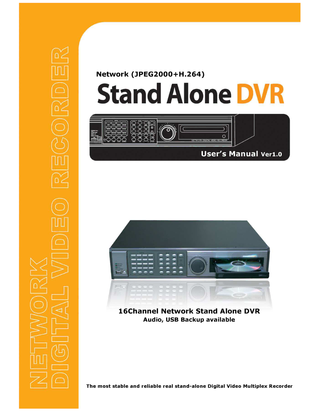 Memorex DVR H264 user manual User’s Manual Ver1.0 