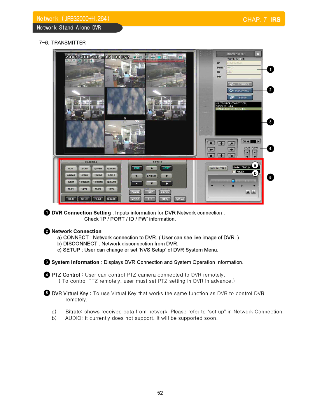 Memorex DVR H264 user manual Transmitter 