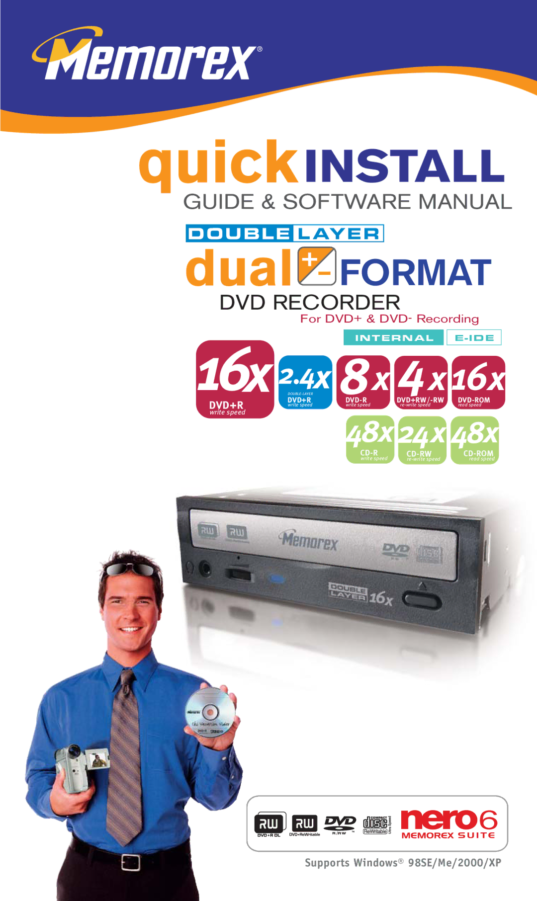 Memorex E-IDE software manual 16x 