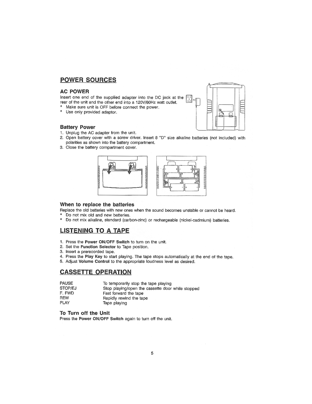 Memorex KA2335, KA9176 manual 