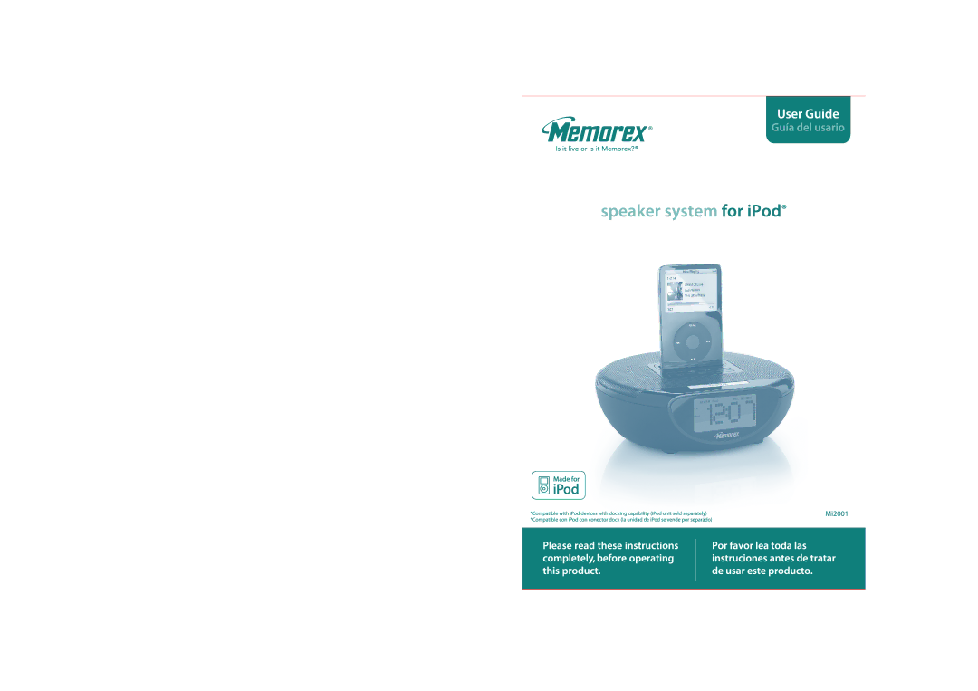 Memorex M12001 manual 