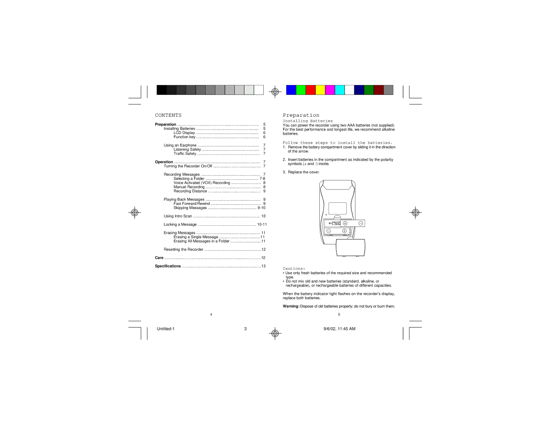 Memorex MB002 manual Contents 