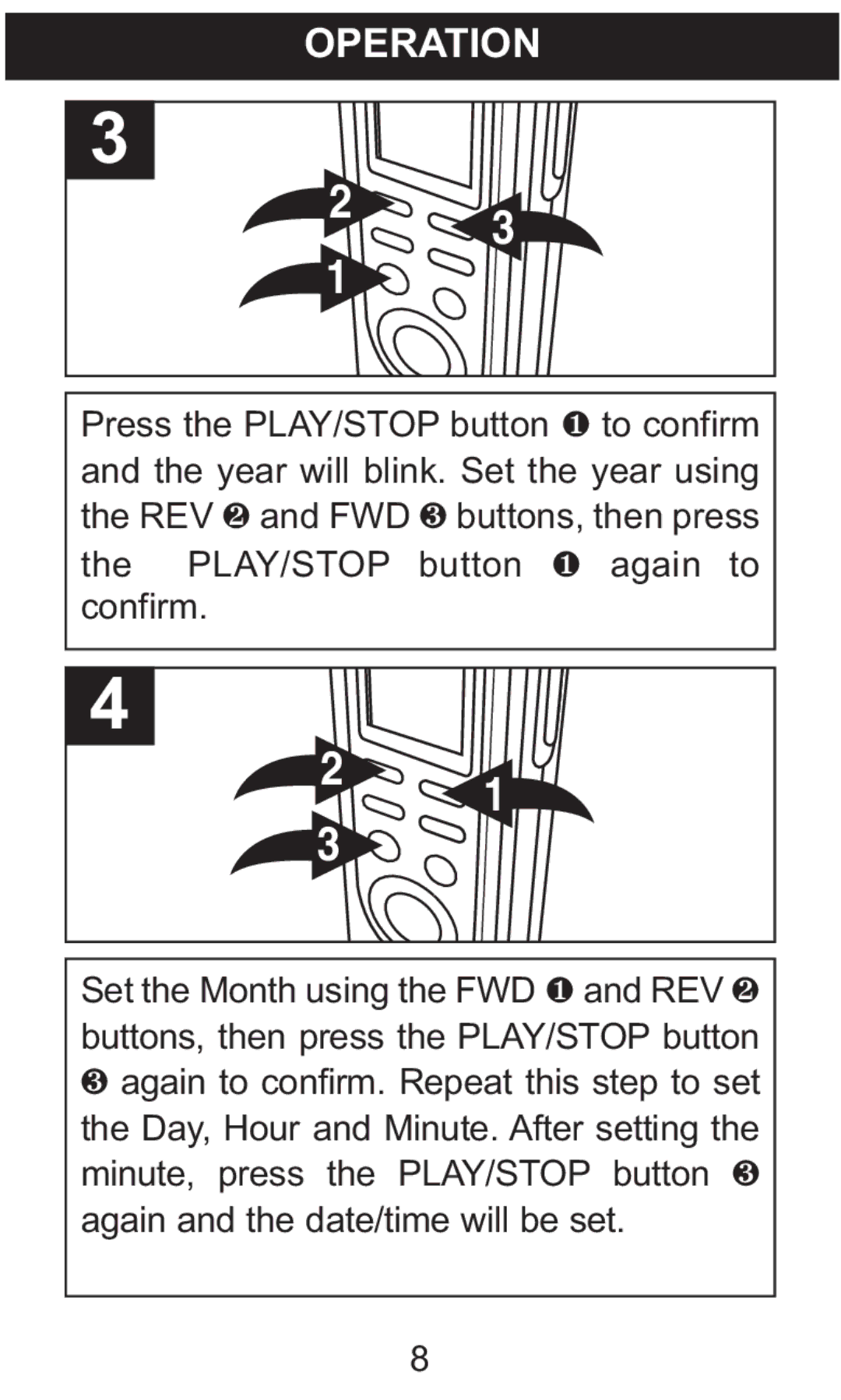 Memorex MB2059B manual Operation 