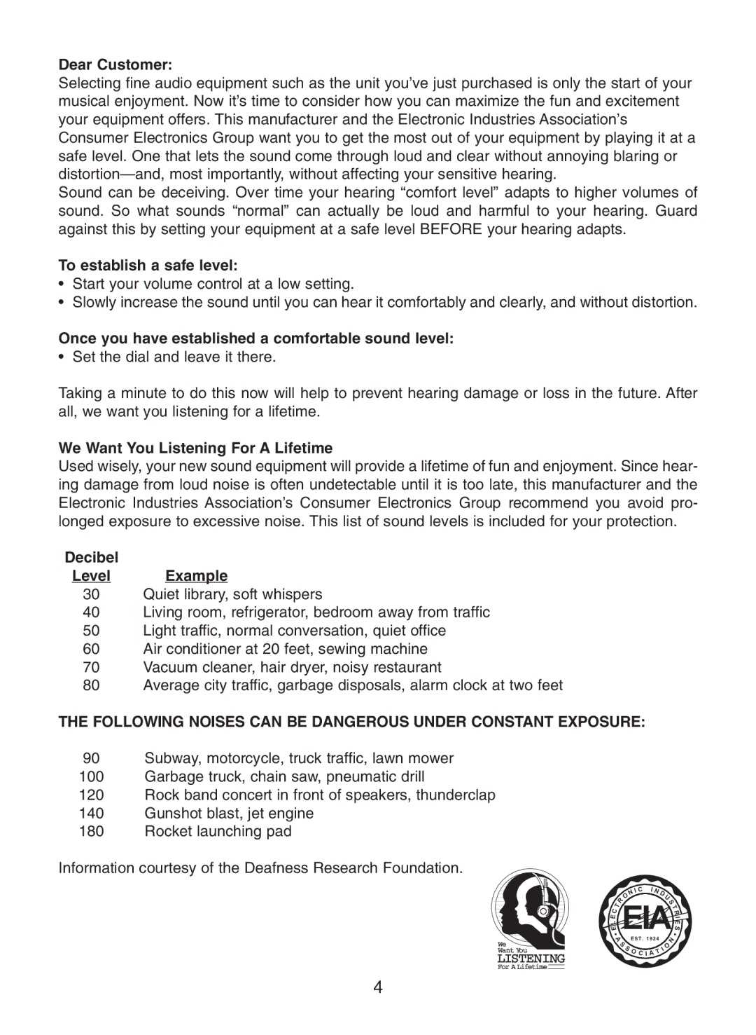 Memorex MC2863 manual Eias 