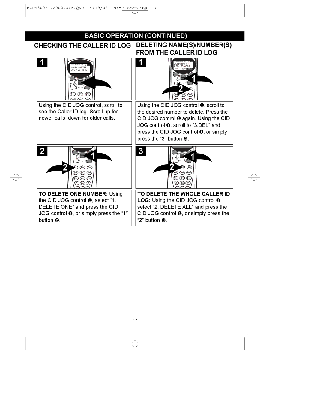 Memorex MCD4300BT operating instructions John Smith 