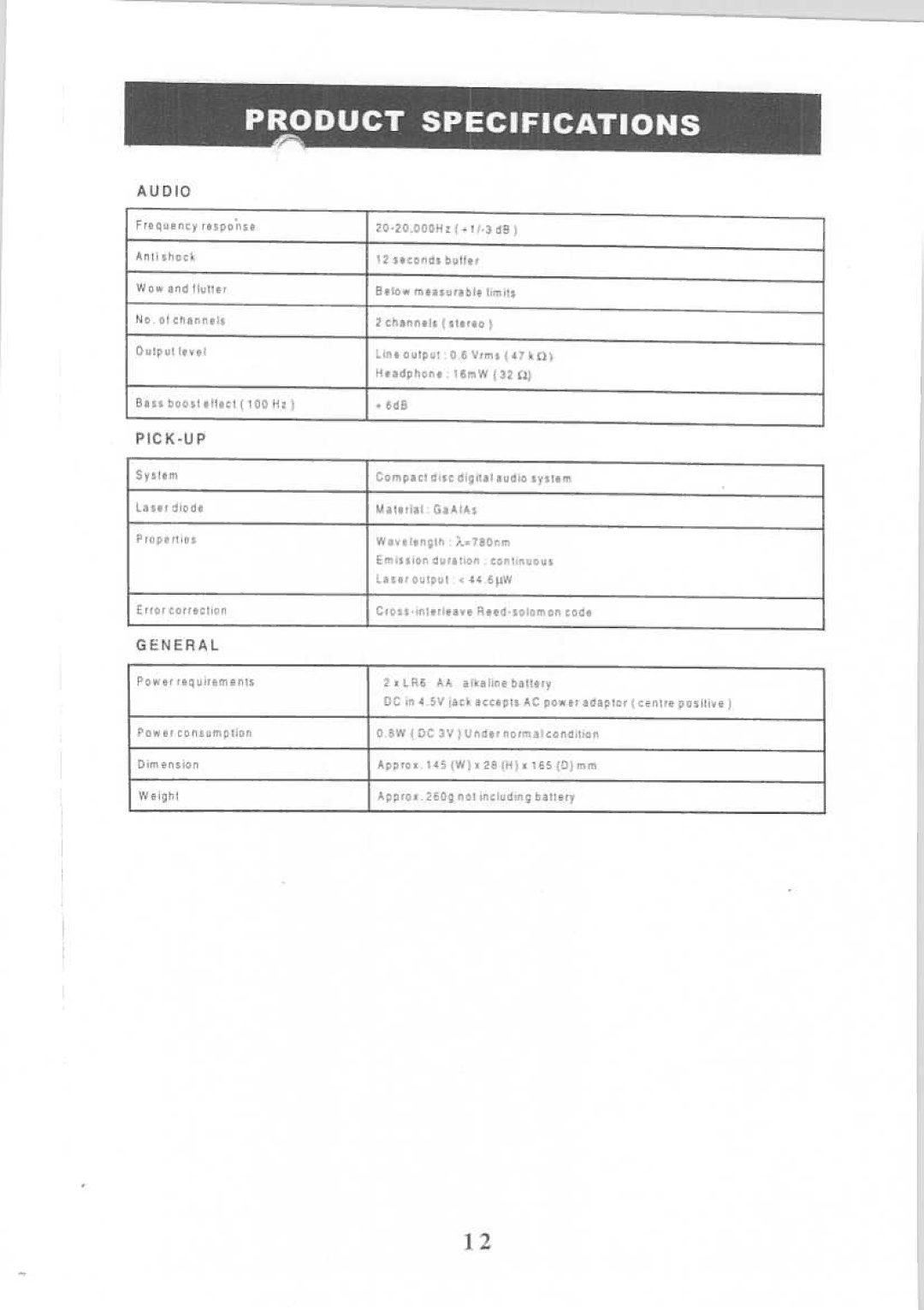 Memorex MD6115, MD6126CP manual 