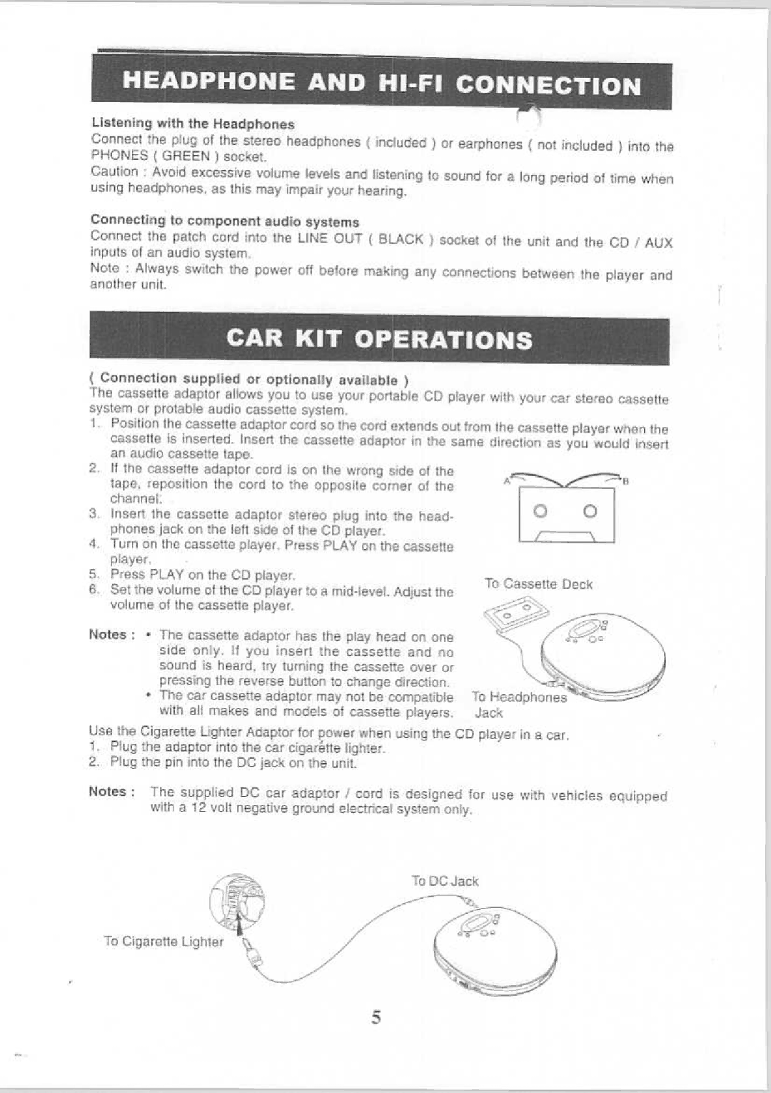 Memorex MD6126CP, MD6115 manual 