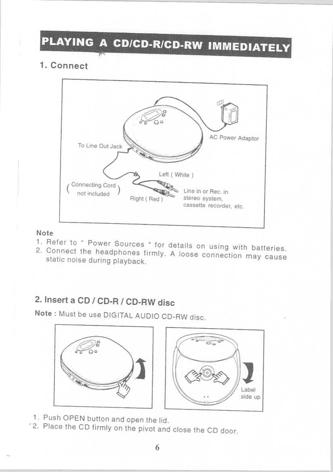 Memorex MD6115, MD6126CP manual 