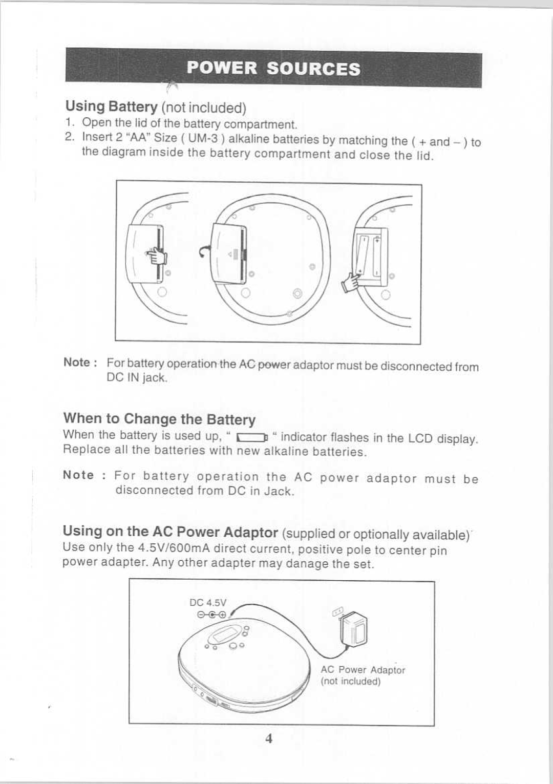 Memorex MD6115, MD6126CP manual 