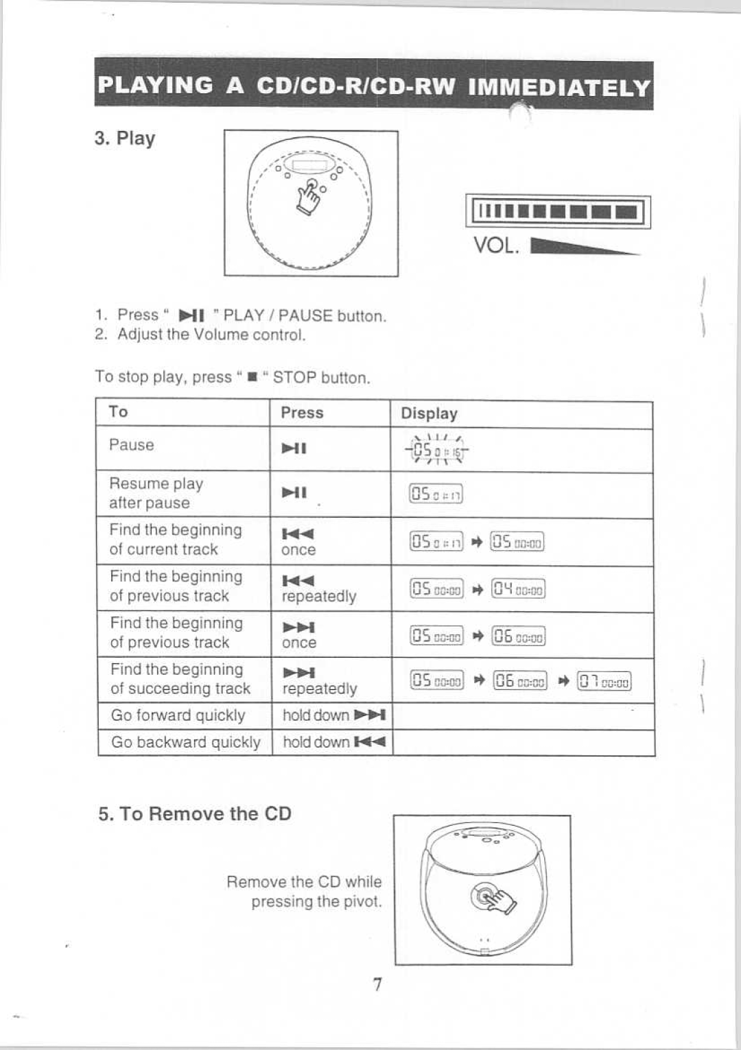 Memorex MD6126CP, MD6115 manual 