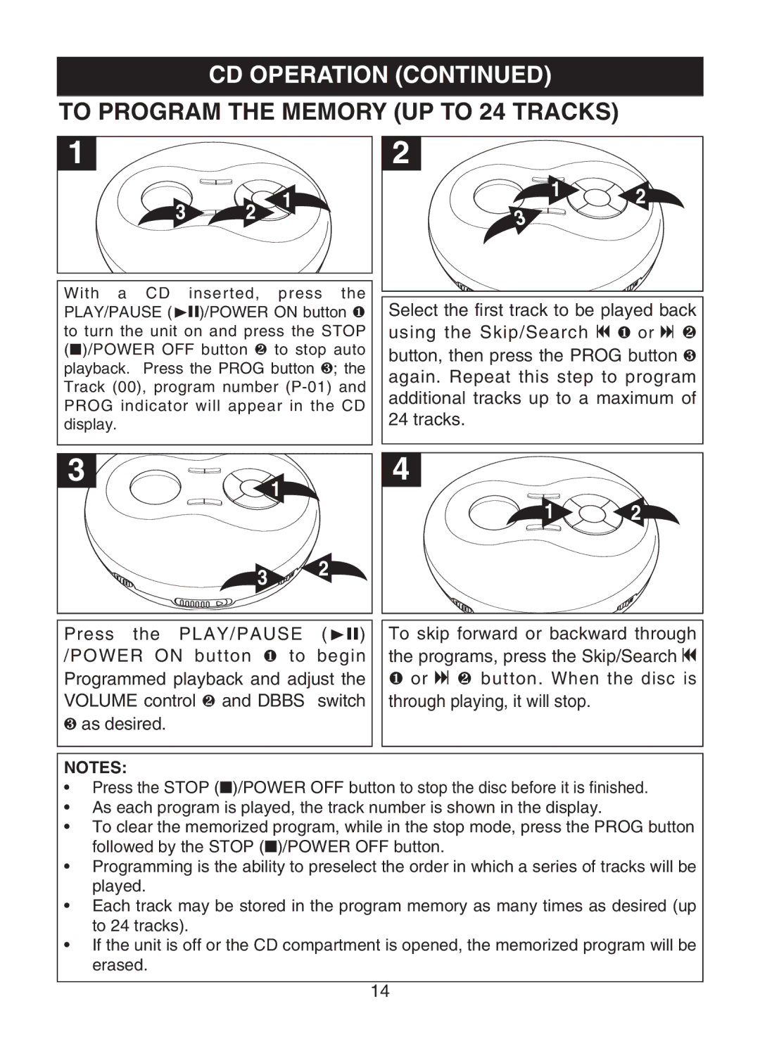 Memorex MD6441 manual To Program the Memory UP to 24 Tracks 