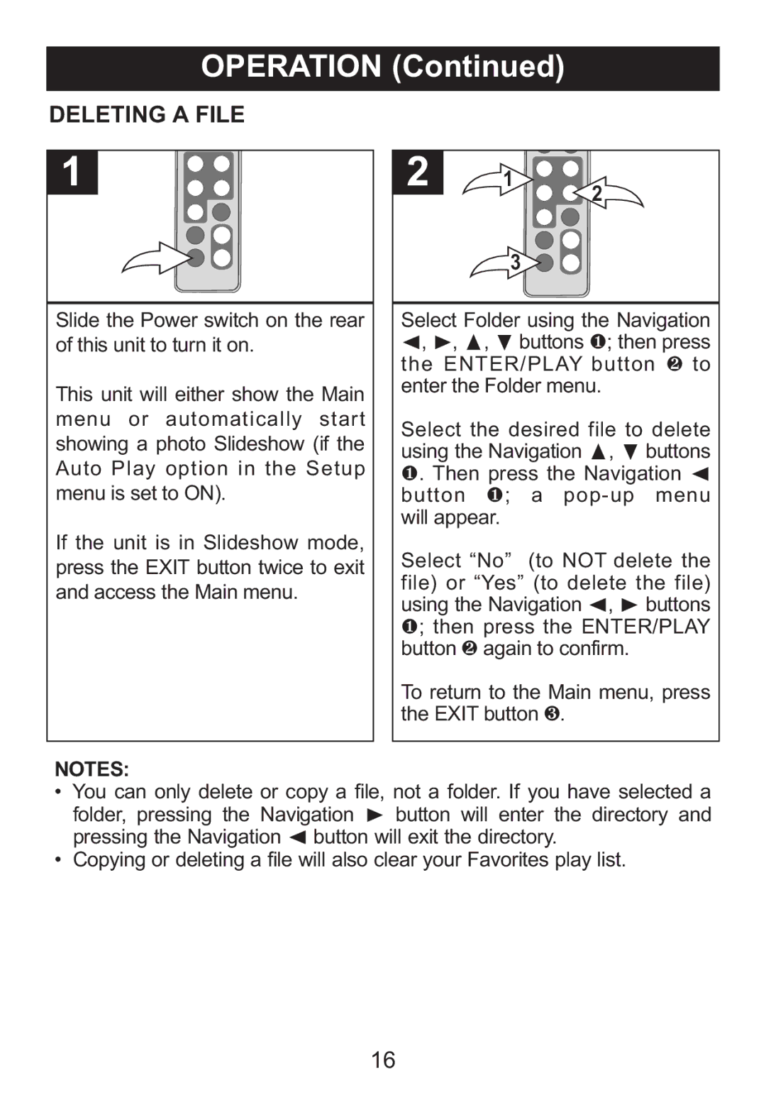 Memorex MDF8402-DWD, MDF8402-LWD manual Deleting a File 