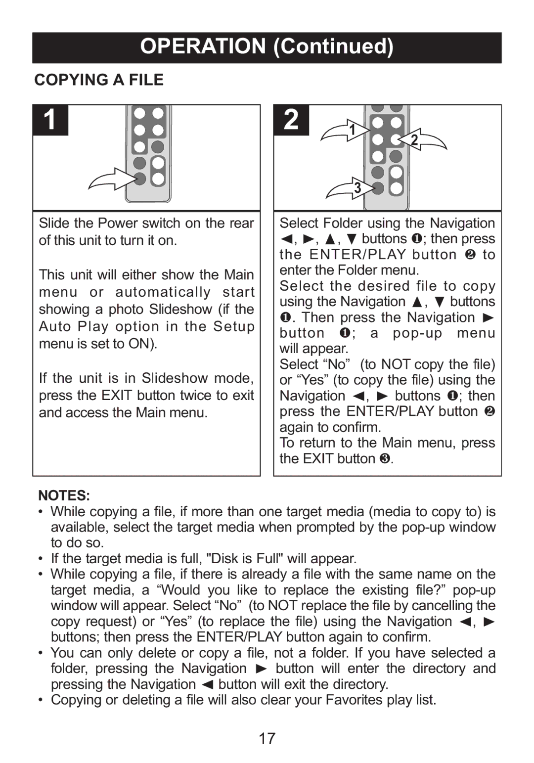 Memorex MDF8402-DWD, MDF8402-LWD manual Copying a File 