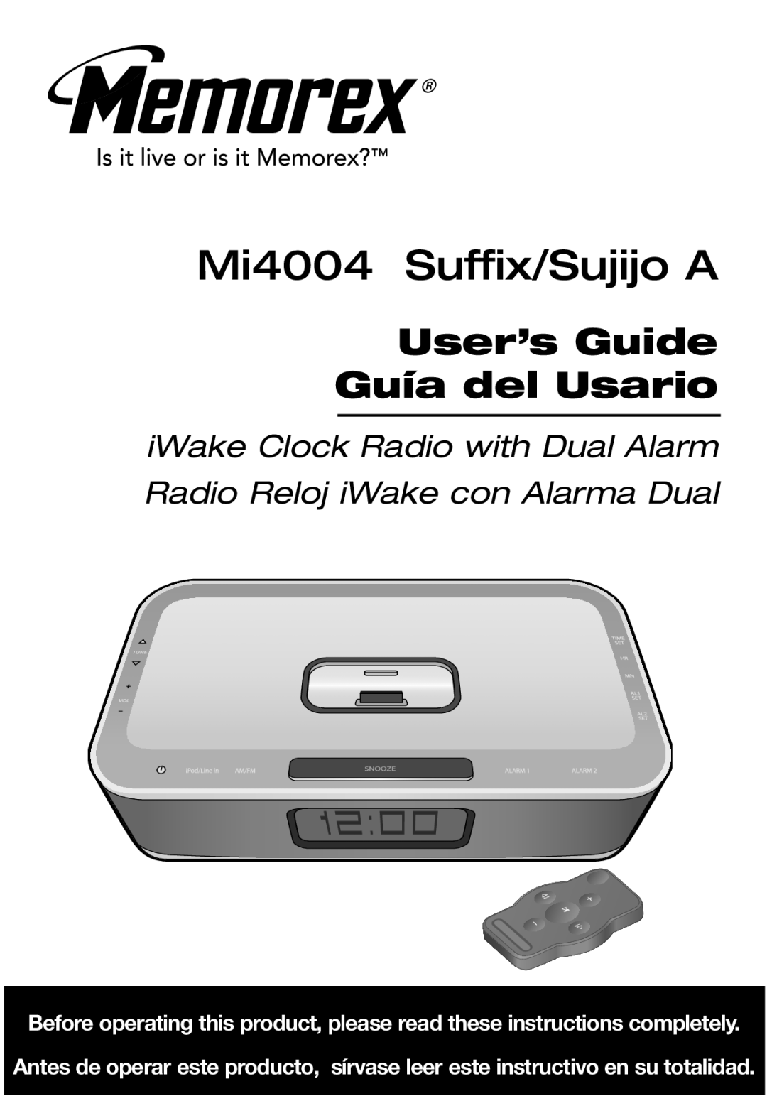 Memorex manual Mi4004 Suffix/Sujijo a 