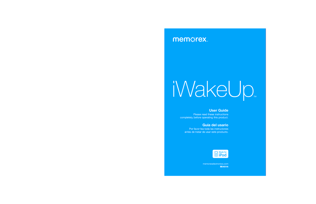 Memorex Mi4014 manual IWakeUpTM 