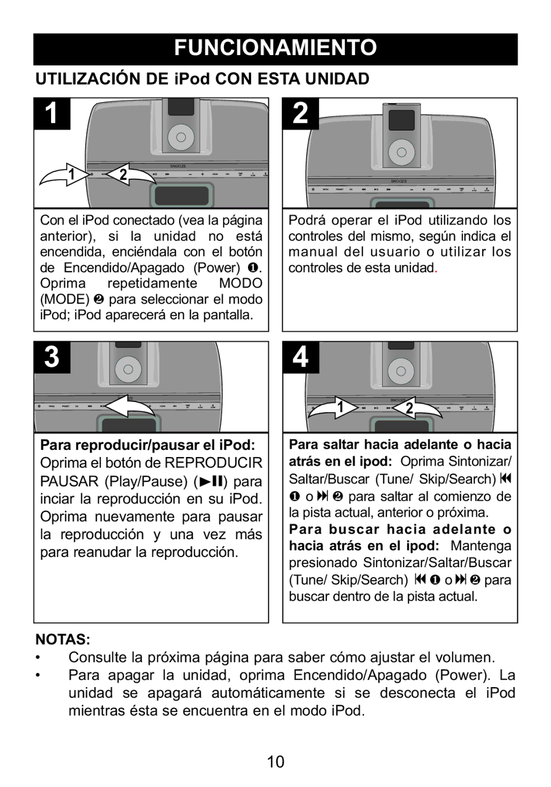 Memorex Mi4014 manual Notas 