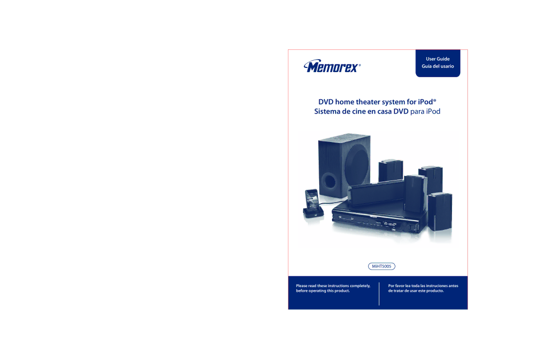 Memorex MIHT5005 manual User Guide Guía del usario 