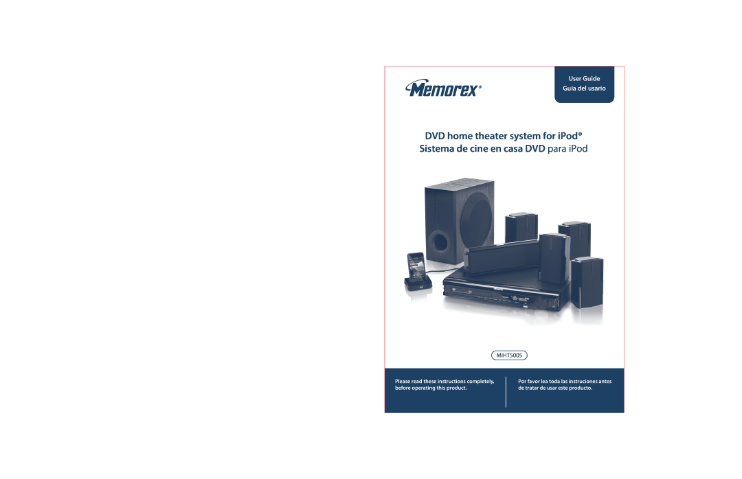 Memorex MIHT5005 manual User Guide Guía del usario, MiHT5005 