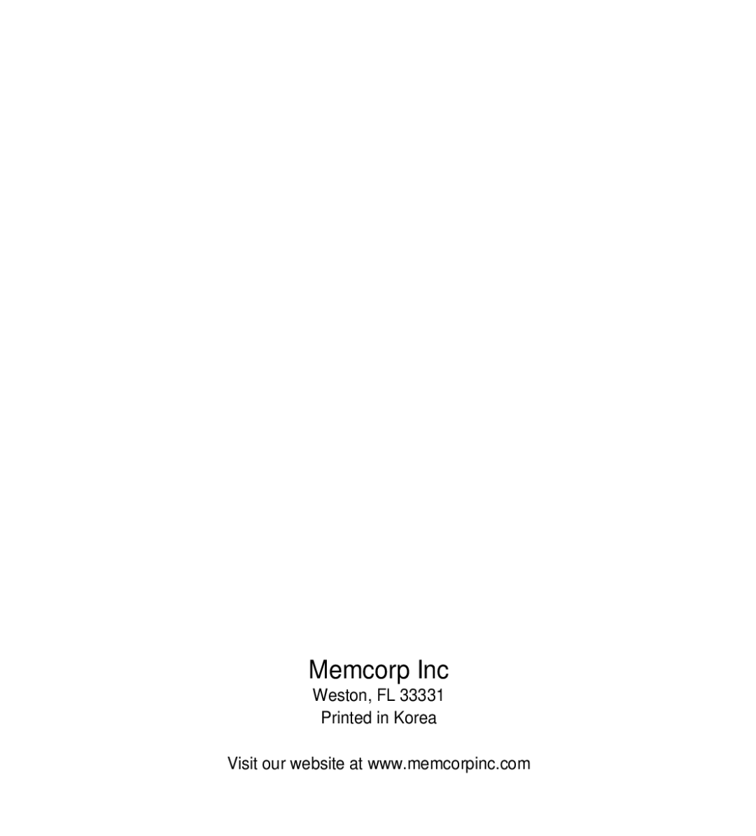 Memorex MK1995 instruction manual Memcorp Inc 