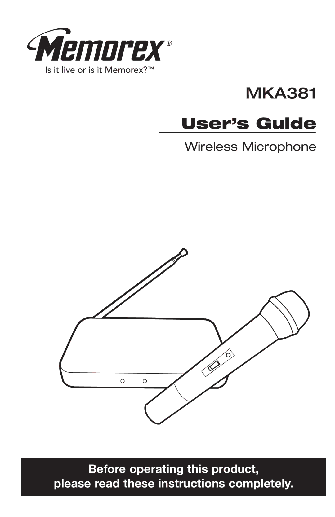 Memorex MKA381 manual User’s Guide 