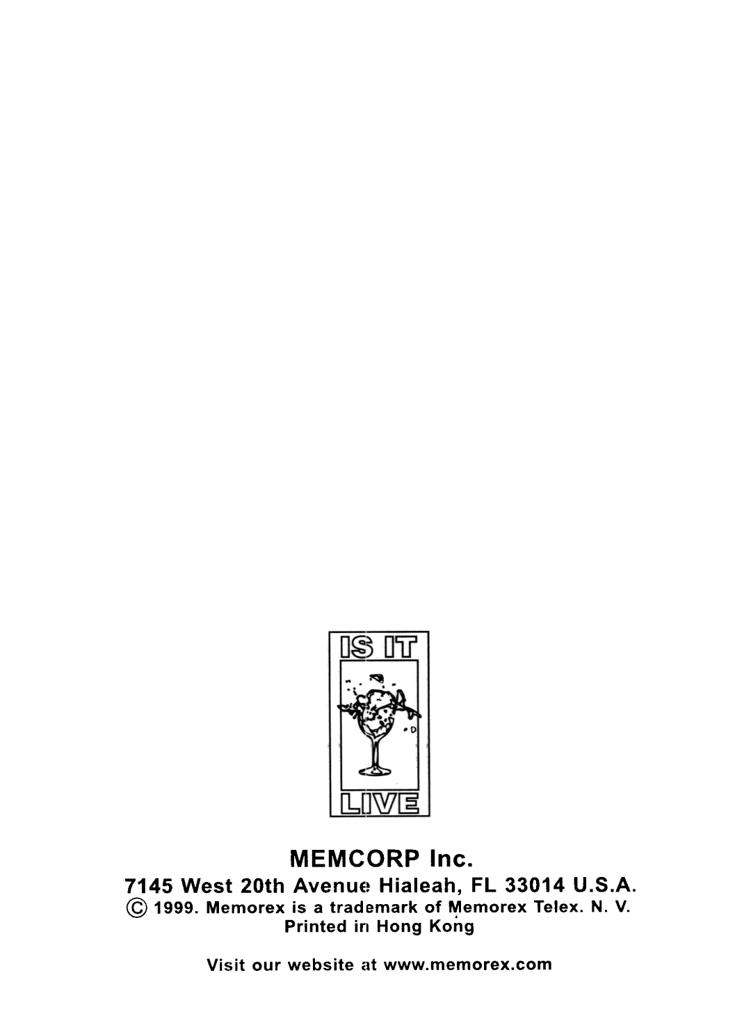 Memorex MKS 3001 manual Memcorp Inc, West 20th AVenUE! Hialeah, FL 33014 U.S.A 