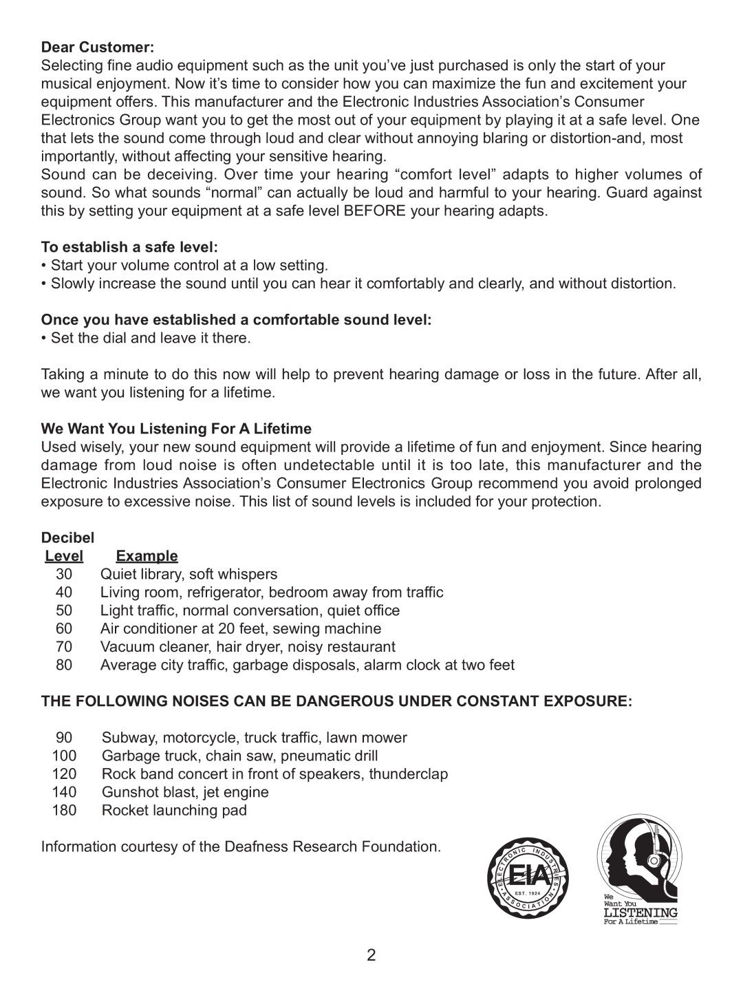 Memorex MKS-SS1 manual Eias 