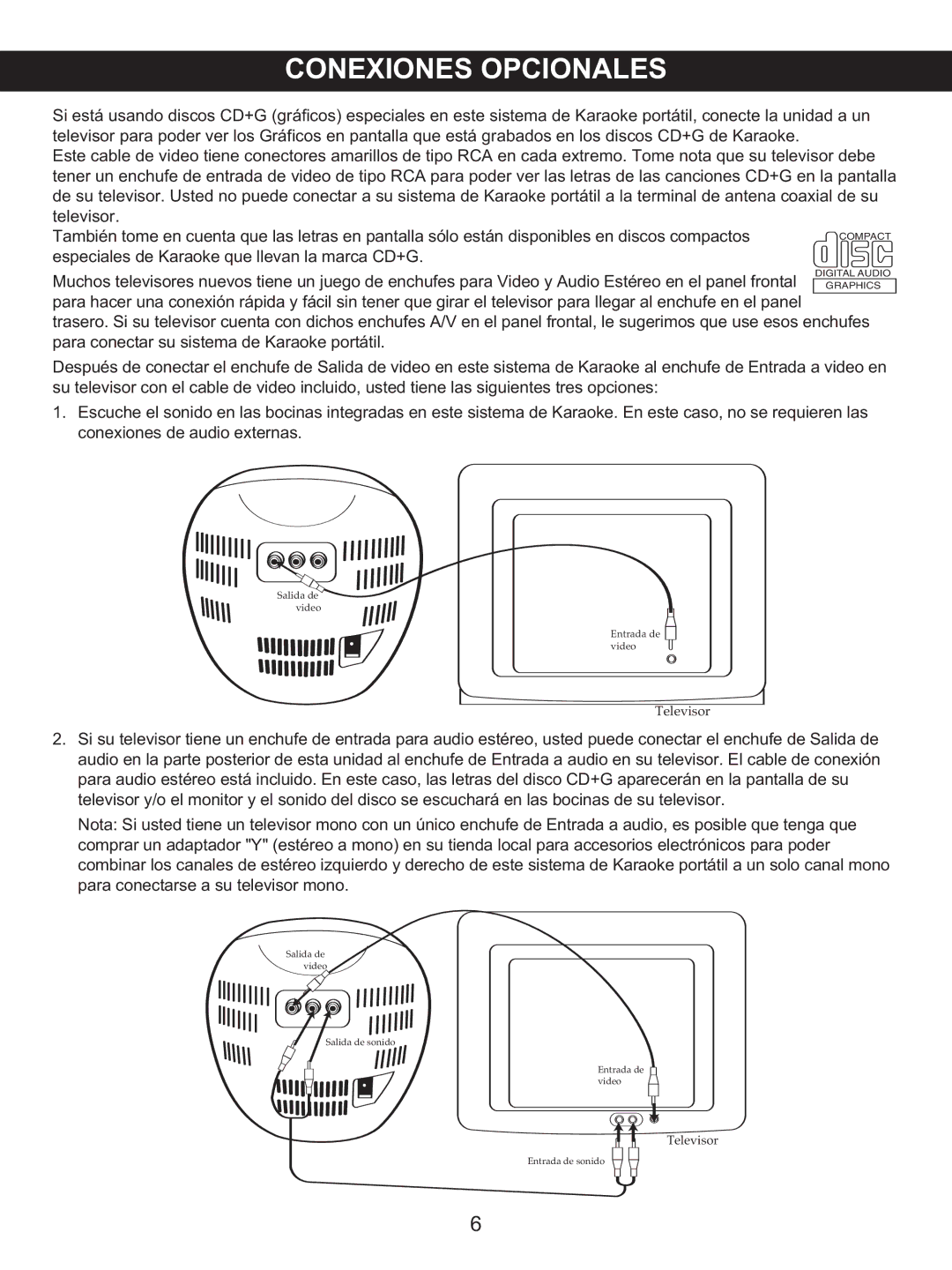 Memorex MKS2116 manual Televisor 