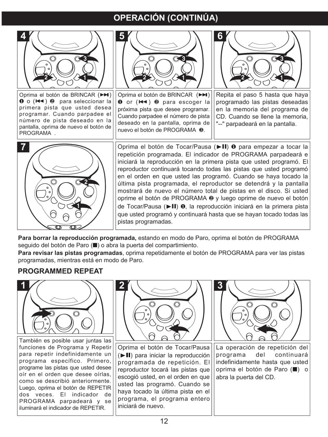 Memorex MKS2116 manual Repita el paso 5 hasta que haya 