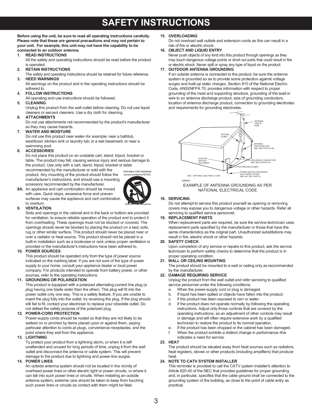 Memorex MKS8506 manual Servicing 