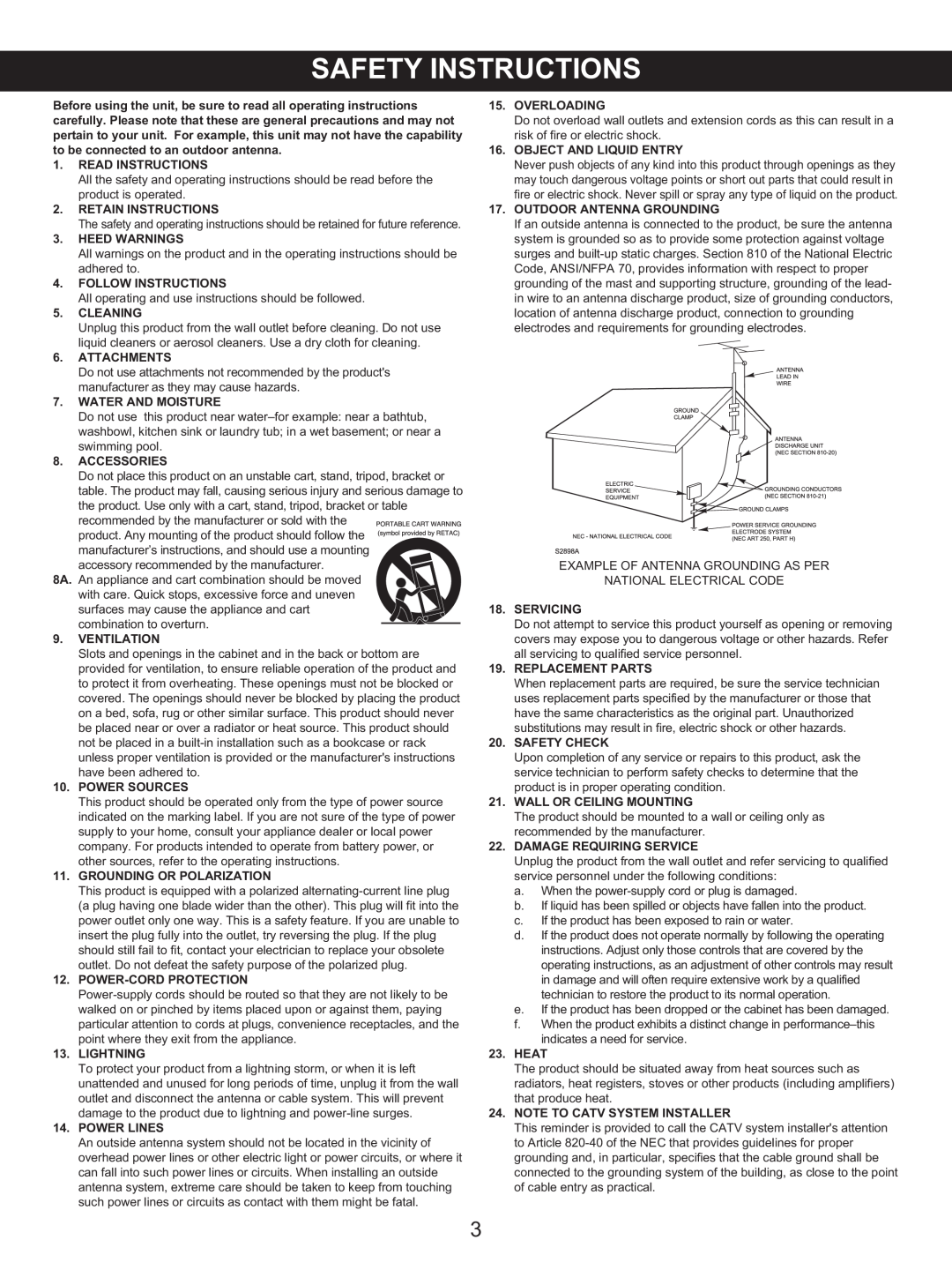 Memorex MKS8590 manual Read Instructions 