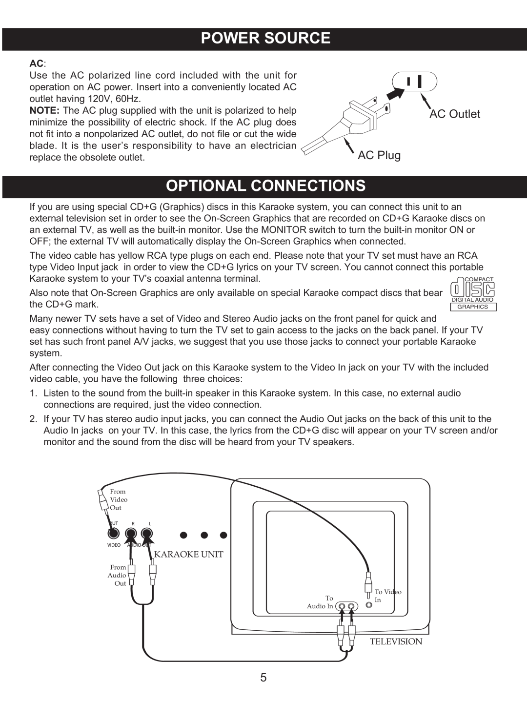Memorex MKS8590 manual AC Outlet, AC Plug 