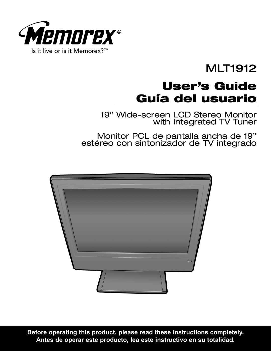 Memorex MLT1912 manual User’s Guide Guía del usuario 