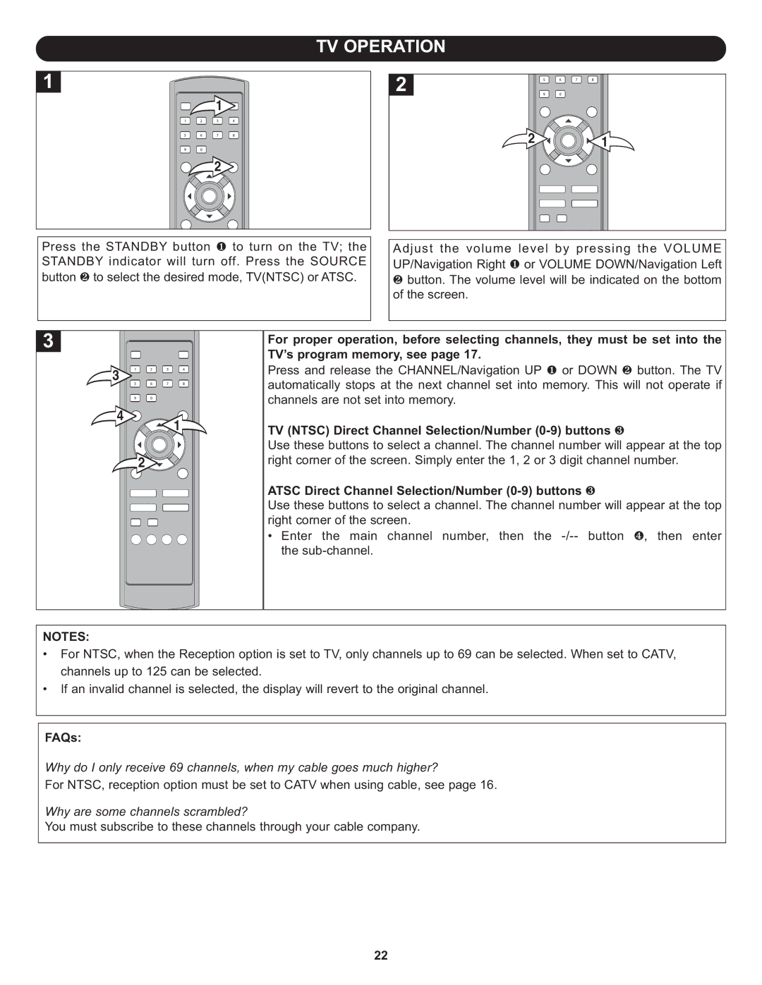 Memorex MLT1912 manual TV’s program memory, see 