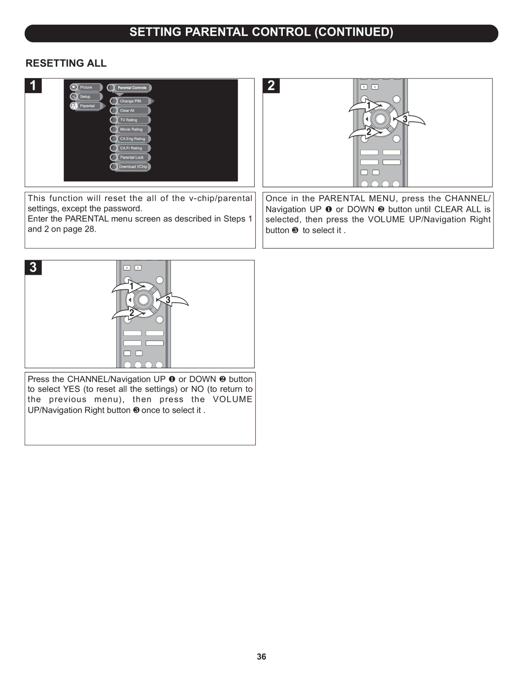 Memorex MLT1912 manual Resetting ALL 