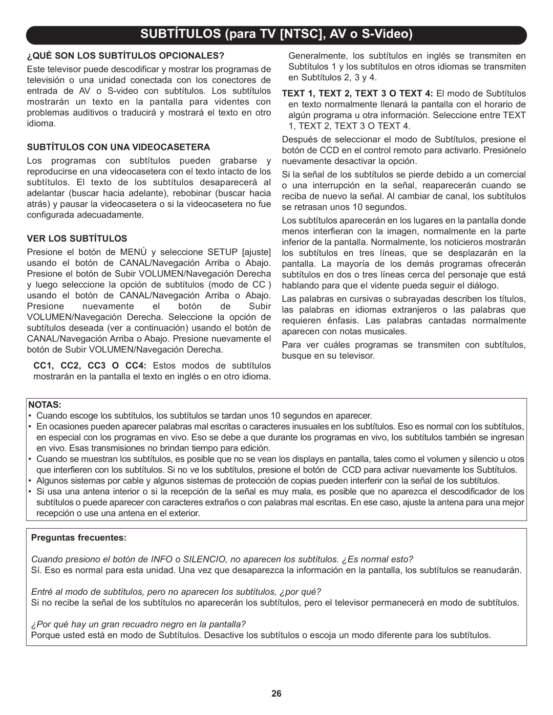 Memorex MLT1912 manual ¿QUÉ SON LOS Subtítulos OPCIONALES?, Subtítulos CON UNA Videocasetera, VER LOS Subtítulos 